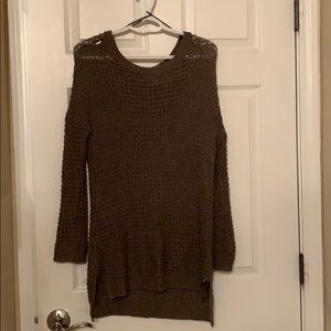 Divided H&M Army Green Braided Sweater Dress